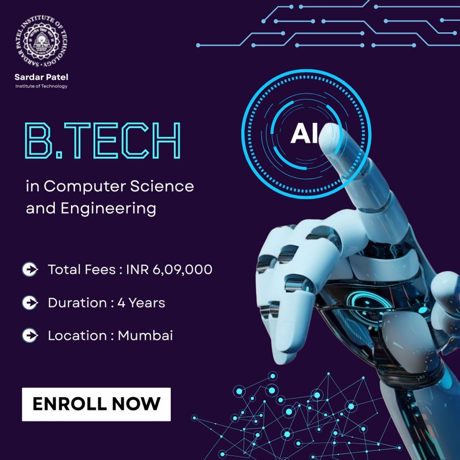 B.Tech. in Computer Science and Engineering at Sardar Patel Institute of Technology, Mumbai (All Areas)