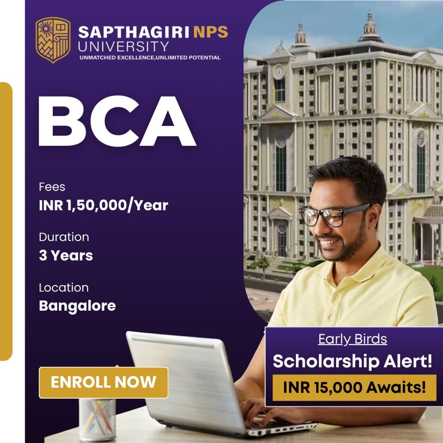 Bachelor of Computer Applications (BCA) at Sapthagiri NPS University, Bengaluru/Bangalore