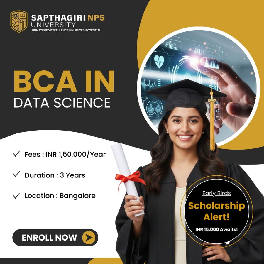 BCA in Data Science at Sapthagiri NPS University, Bengaluru/Bangalore