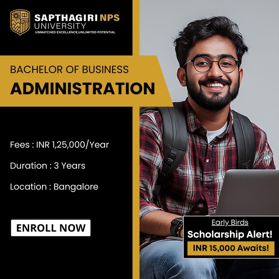 Bachelor of Business Administration (BBA) at Sapthagiri NPS University, Bengaluru/Bangalore
