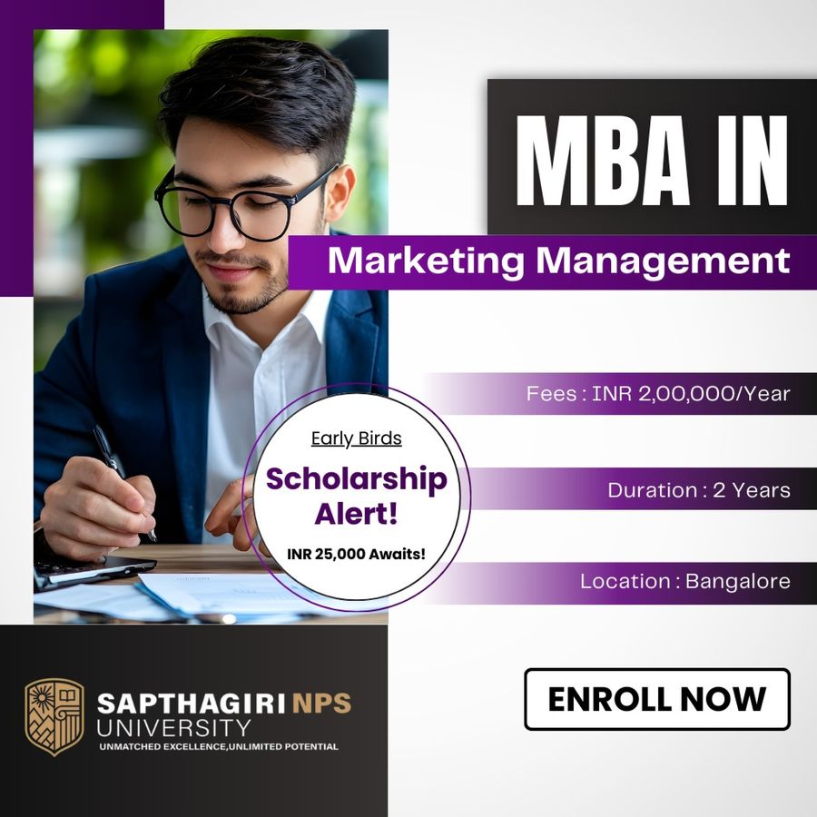MBA in Marketing Management at Sapthagiri NPS University, Bengaluru/Bangalore