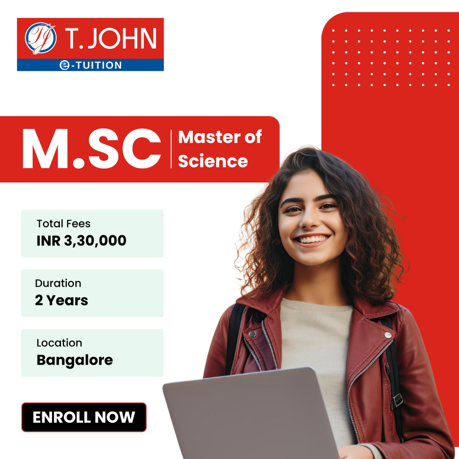 Master of Science (M.Sc) at T. John College, Bengaluru/Bangalore