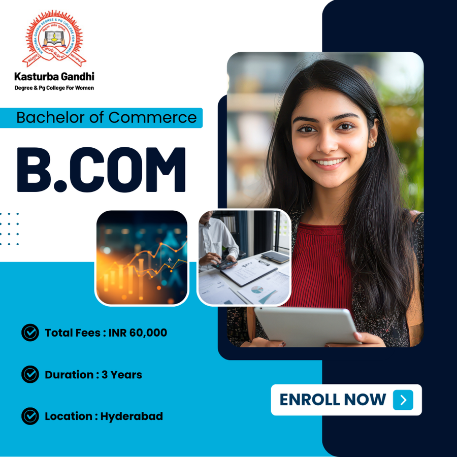B.Com at Kasturba Gandhi Degree & Pg College For Women, Hyderabad