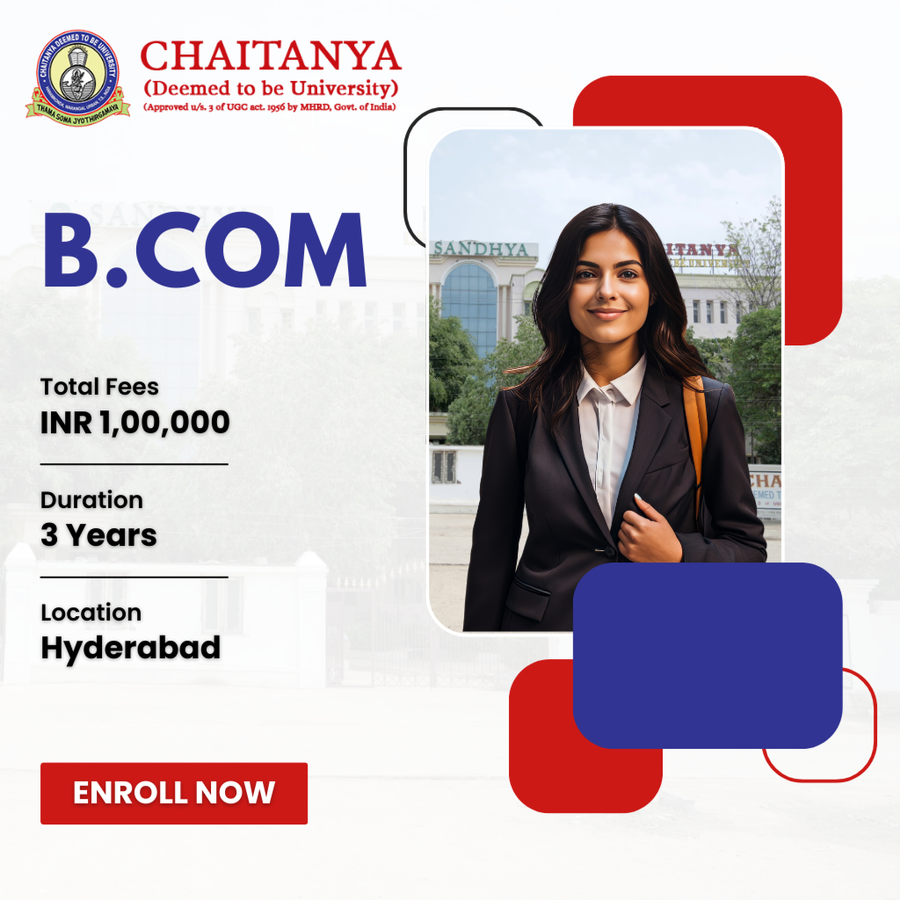 B.Com at Chaitanya Deemed to be University, Hyderabad
