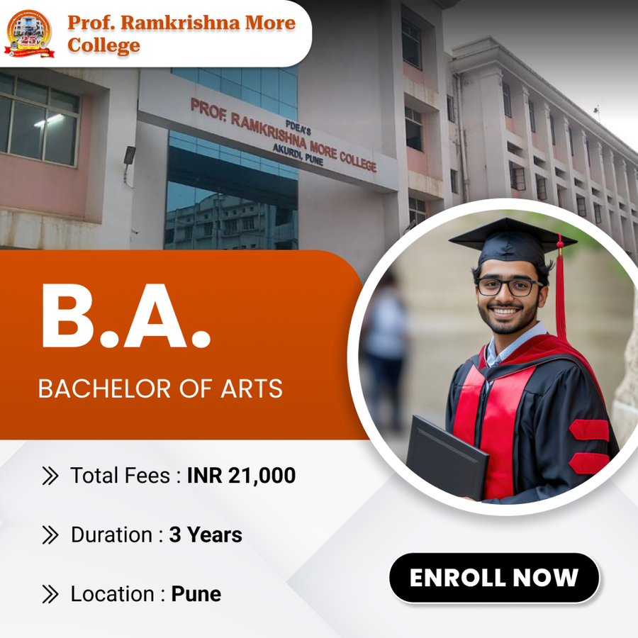 Bachelor of Arts (B.A) at Prof. Ramkrishna More College, Pune