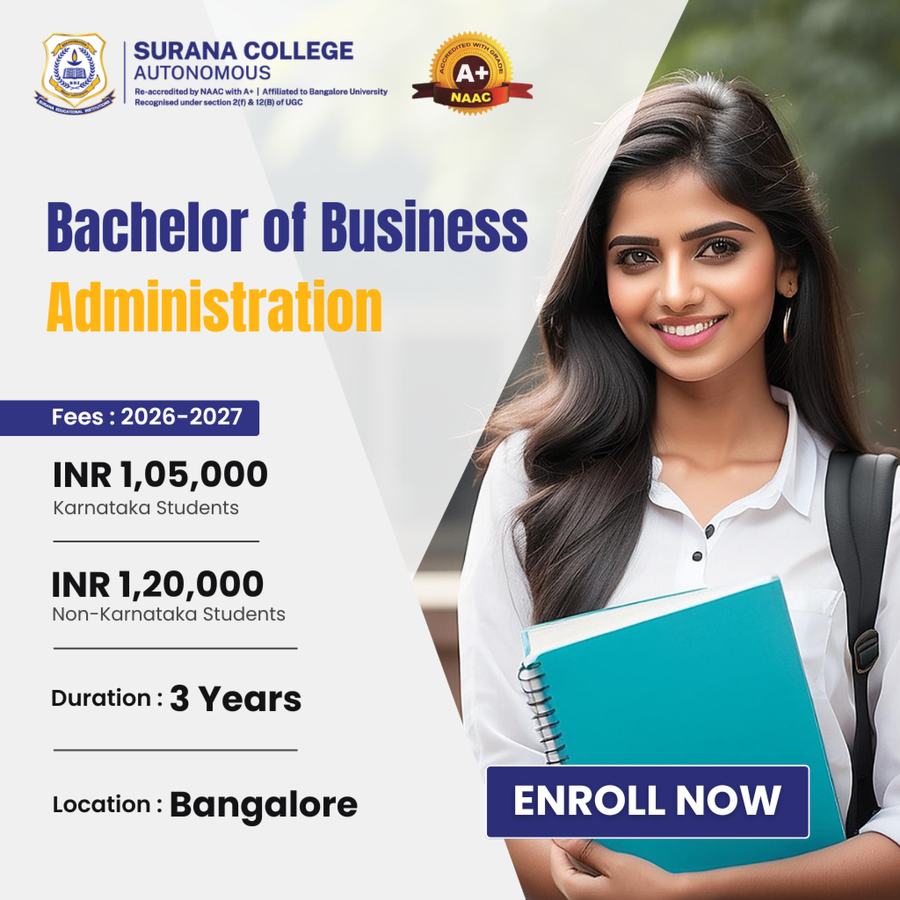 Bachelor of Business Administration (BBA) at Surana College (Autonomous), Bengaluru/Bangalore
