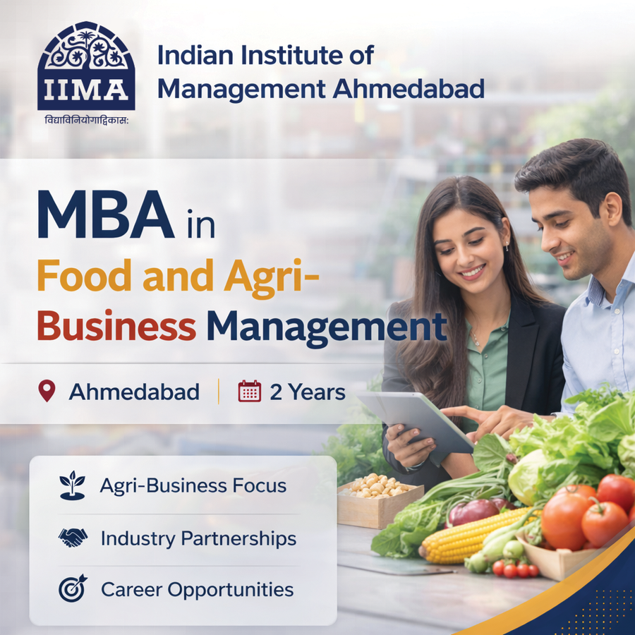 MBA in Food and Agri-Business Management at Indian Institute of Management (IIM), Ahmedabad