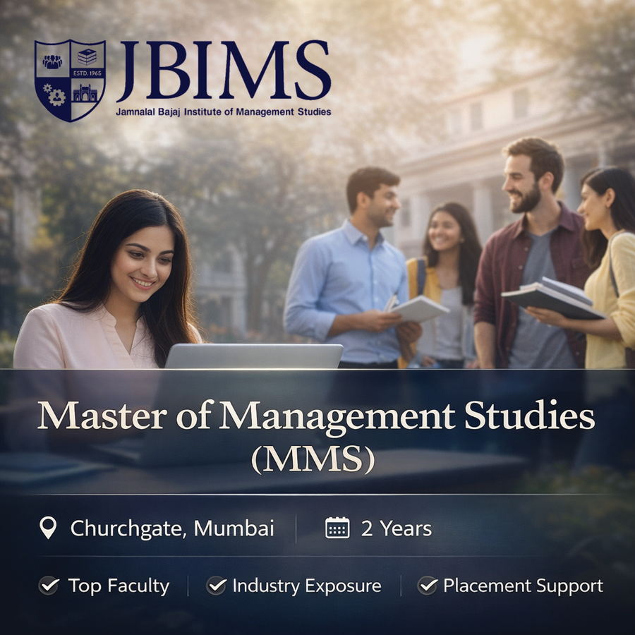 Master of Management Studies at Jamnalal Bajaj Institute of Management Studies, Mumbai (All Areas)
