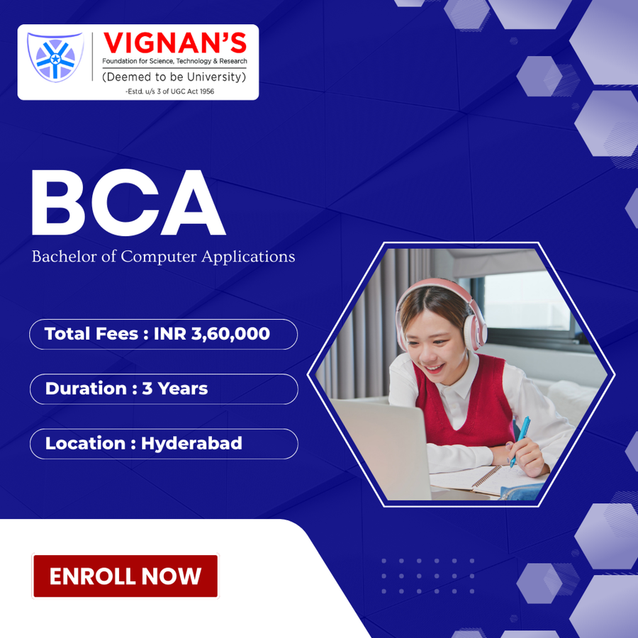 BCA at Vignan’s Foundation for Science, Technology and Research, Hyderabad