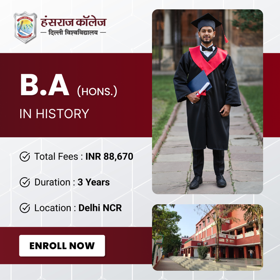 B. A. (Hons.) at Hansraj College, Delhi/NCR