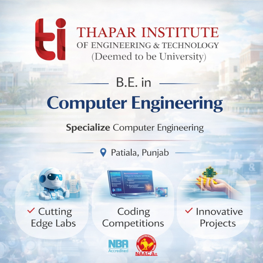 B.E. in Computer Engineering at Thapar University, Patiala