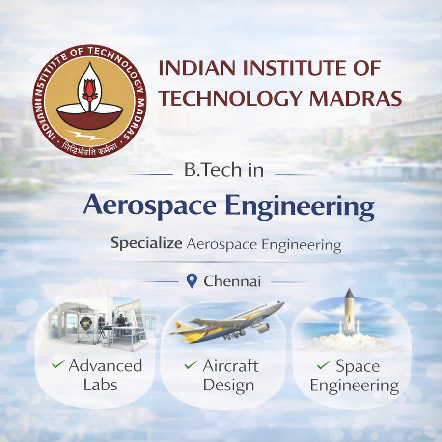 B.Tech in Aerospace Engineering at IIT Madras, Chennai