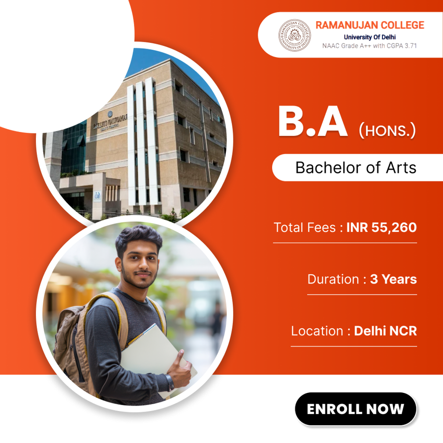 B. A. (Hons.) at Ramanujan College, Delhi/NCR
