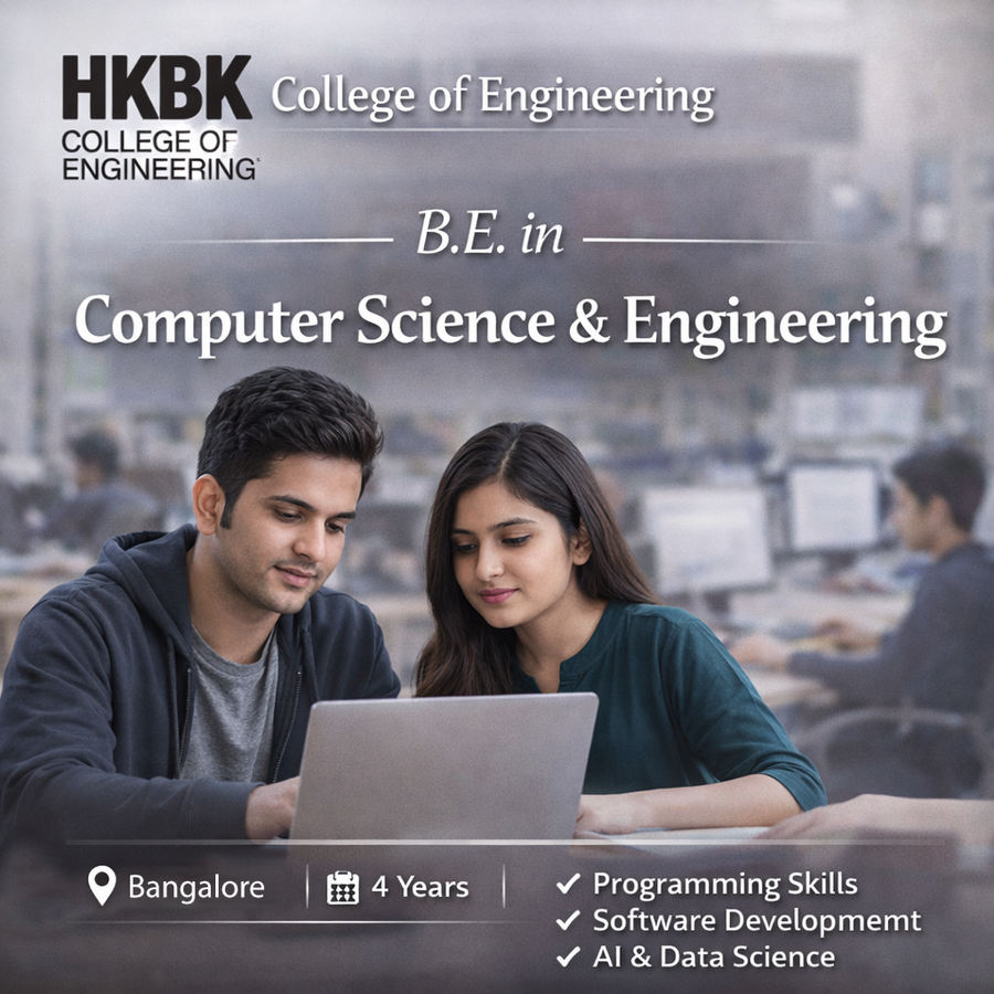B.E. in Computer Science and Engineering at HKBK College of Engineering, Bengaluru/Bangalore
