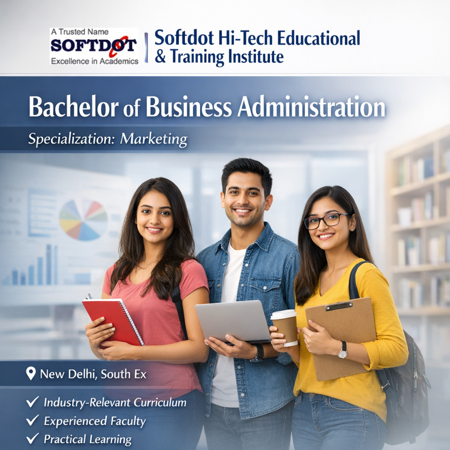 Bachelor of Business Administration at Softdot Hi-Tech Educational Training Institute, Delhi/NCR