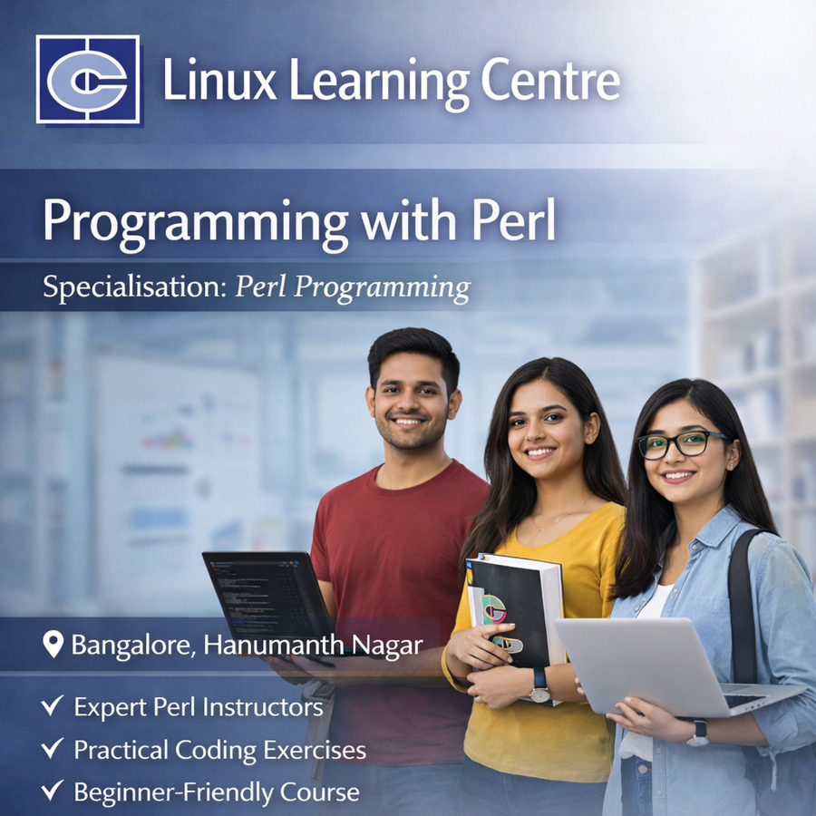 Programming with Perl at Linux Learning Centre, Bengaluru/Bangalore
