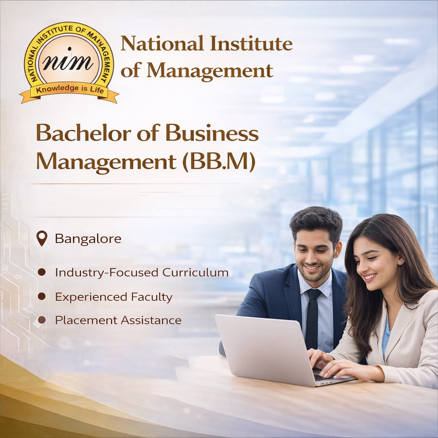 Bachelor of Business Management (BBM) at National Institute of Management Information Sciences, Bengaluru/Bangalore