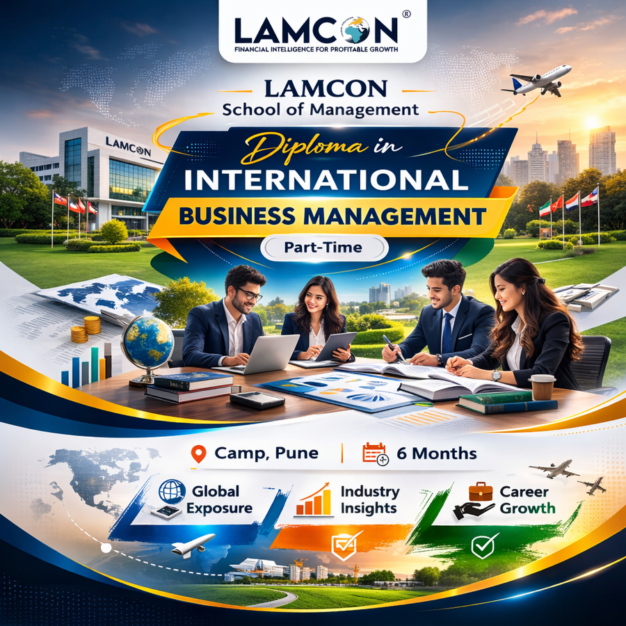 Diploma in International Business Management (Part-Time) at Lamcon School of Management, Pune