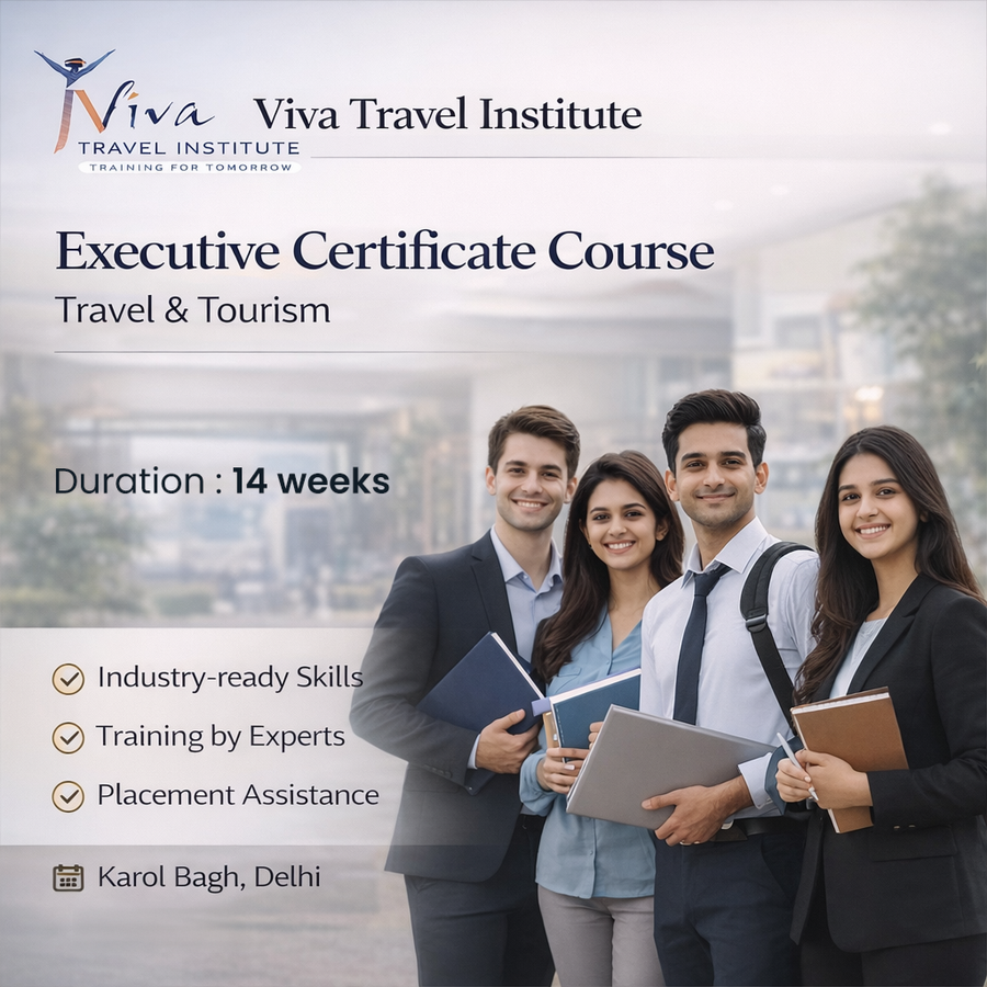 Executive Certificate Course at Viva Travel Institute, Delhi/NCR