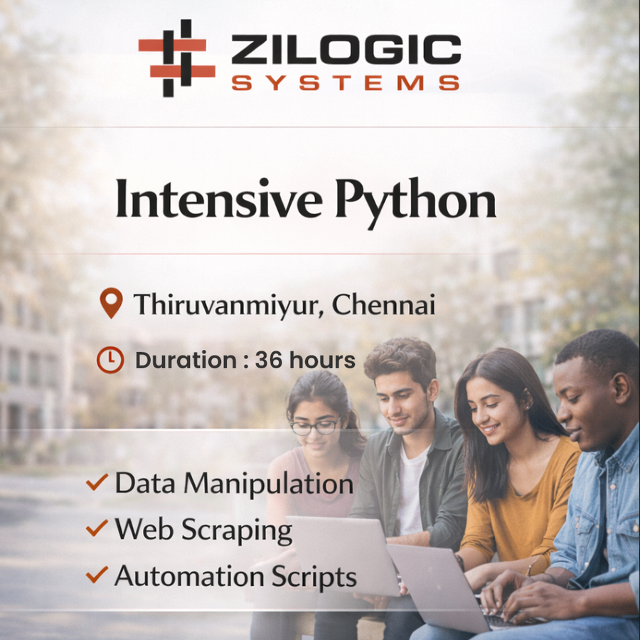 Intensive Python at Zilogic Systems, Chennai