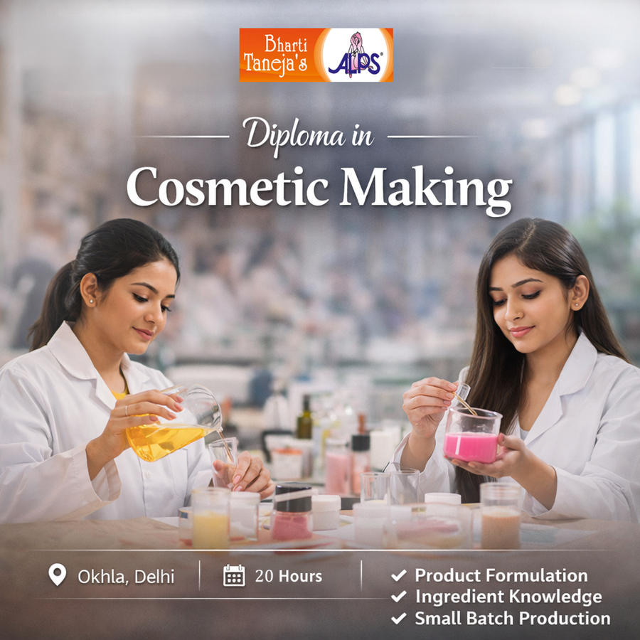 Diploma in Cosmetic Making at Bharati Taneja's Alps Beauty Group, Delhi/NCR