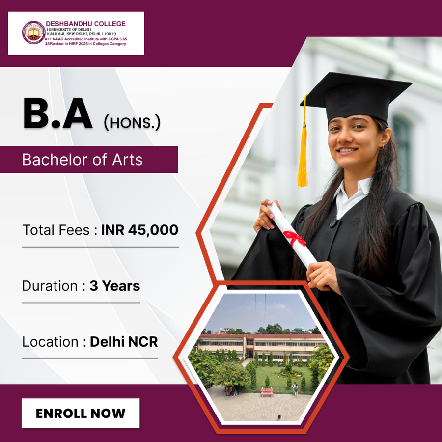 B.A. (Hons.) at Deshbandhu College, Delhi/NCR
