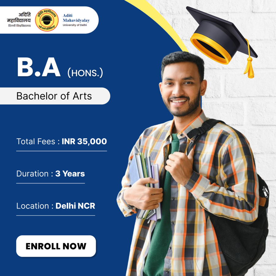 B.A. (Hons.) at Aditi Mahavidyalaya, Delhi/NCR
