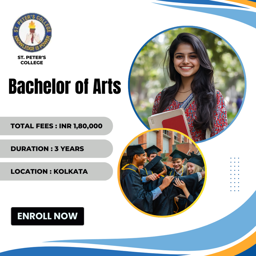 Bachelor of Arts (B.A) at St. Peter's College, Kolkata