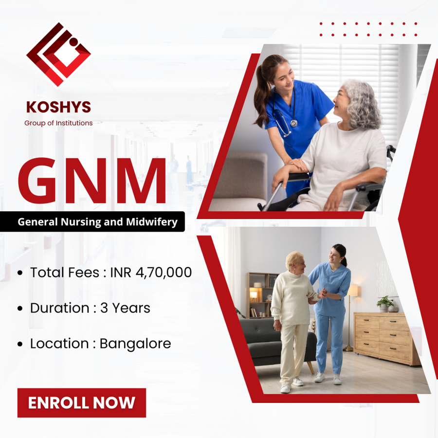 General Nursing and Midwifery (GNM) at Koshys Group of Institutions, Bengaluru/Bangalore
