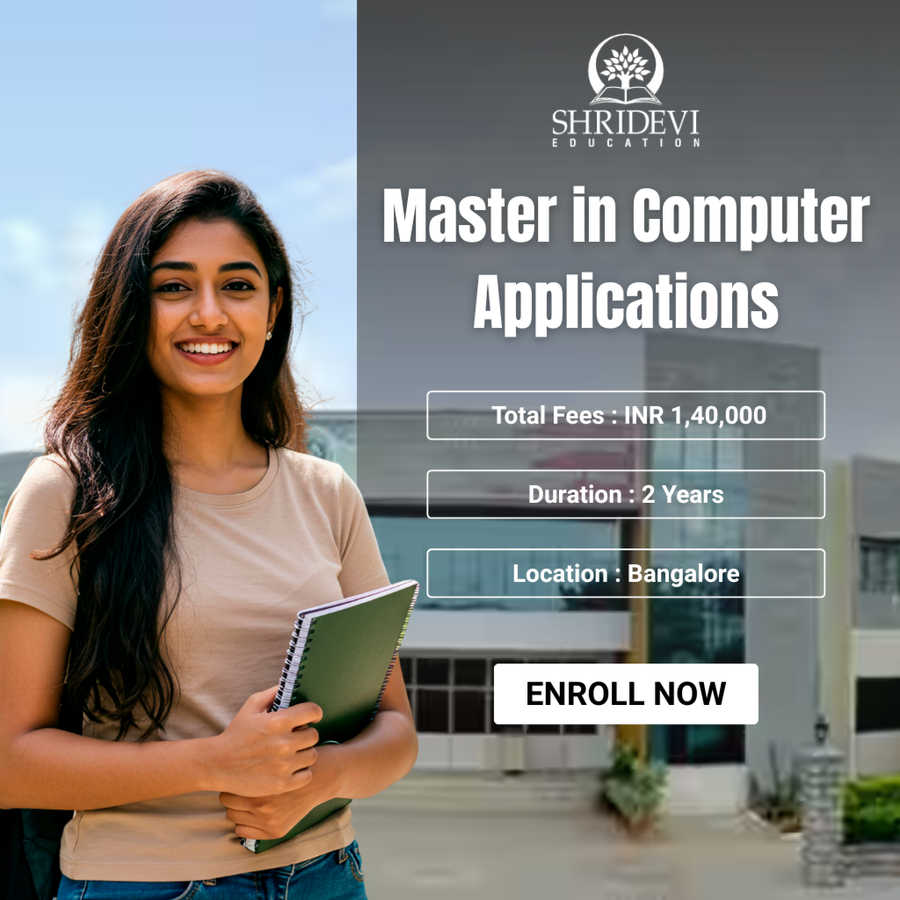 Master in Computer Applications (MCA) at Shridevi Group of Educational Institutions, Bengaluru/Bangalore