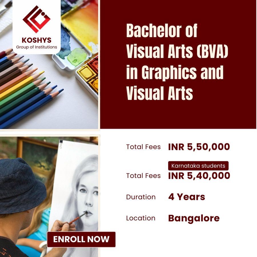 Bachelor of Visual Arts (BVA) in Graphics and Visual Arts at Koshys Group of Institutions, Bengaluru/Bangalore