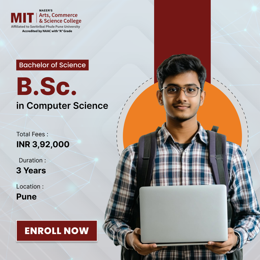 B.Sc. in Computer Science at MIT Arts, Commerce & Science College, Pune