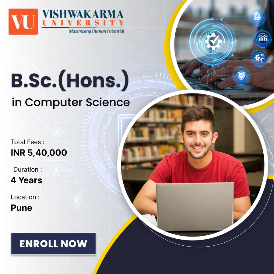 B.Sc.(Hons.) in Computer Science at Vishwakarma University, Pune