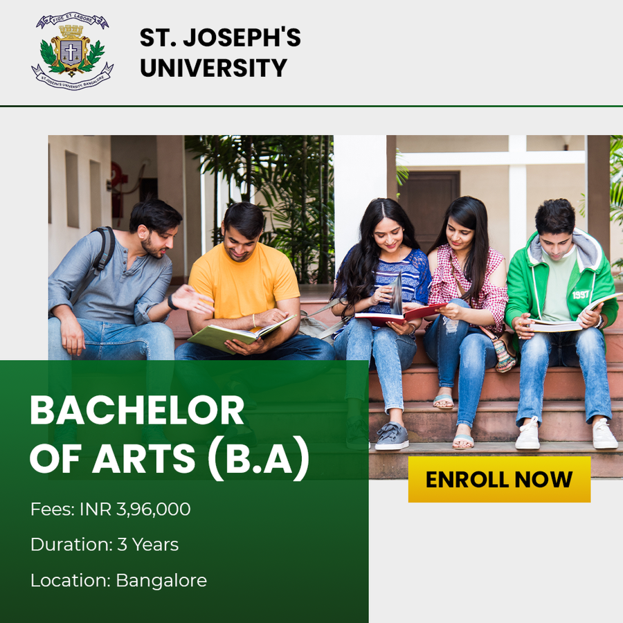 Bachelor of Arts (B.A) at St. Joseph's University, Bengaluru/Bangalore