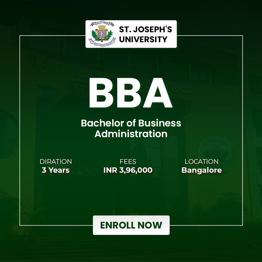 Bachelor of Business Administration (BBA) at St. Joseph's University, Bengaluru/Bangalore