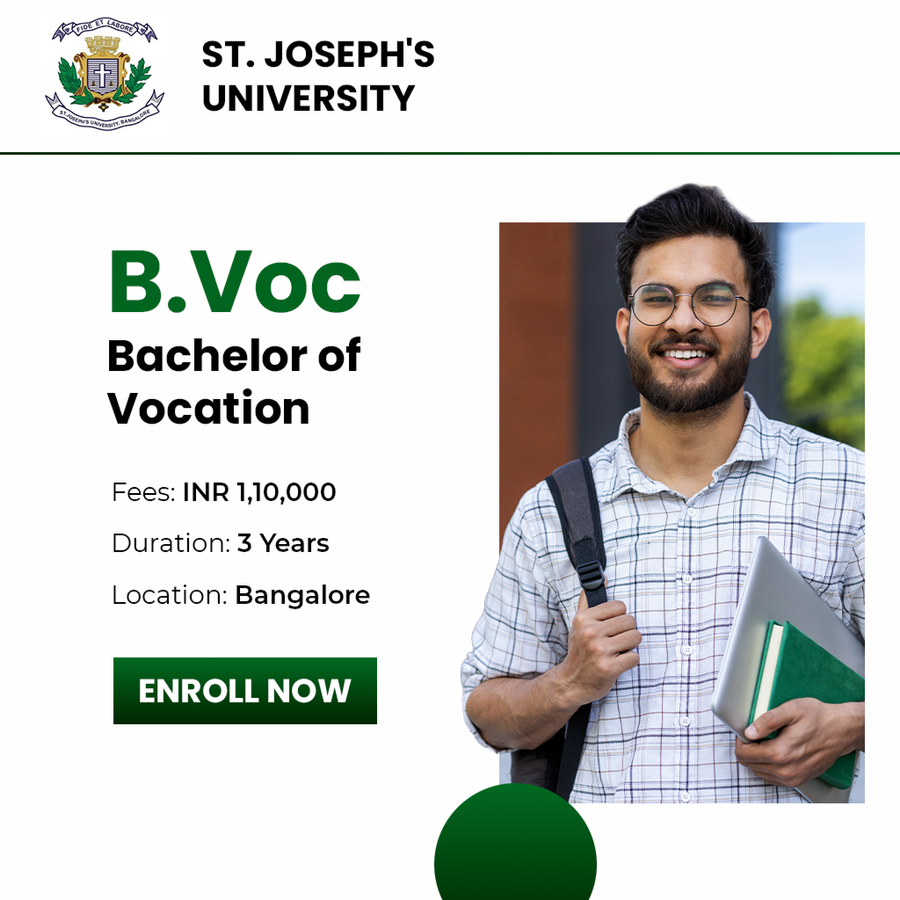 Bachelor of Vocation (B.Voc) at St. Joseph's University, Bengaluru/Bangalore