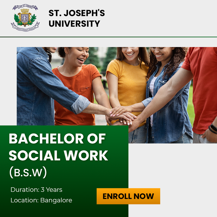 Bachelor of Social Work (BSW) at St. Joseph's University, Bengaluru/Bangalore