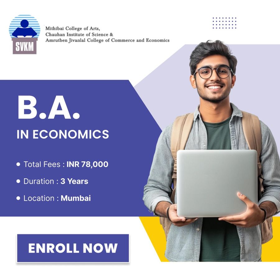 B.A. in Economics at Mithibai College of Arts, Mumbai (All Areas)
