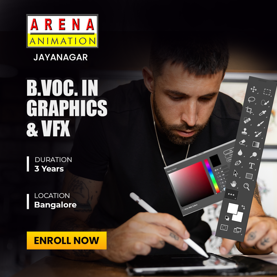 B.Voc. in Graphics & VFX at Arena Creative Campus, Bengaluru/Bangalore