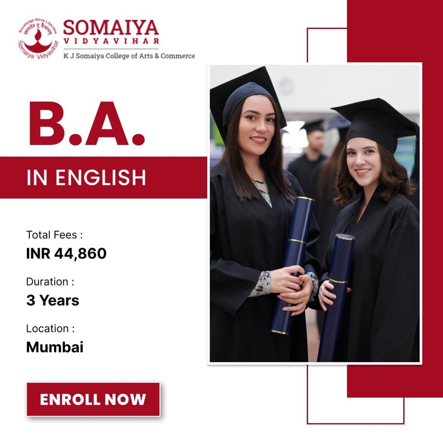 B.A. in English at K J Somaiya College of Arts & Commerce, Mumbai (All Areas)