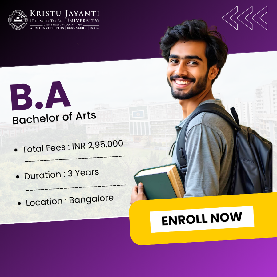 Bachelor of Arts (B.A) in English at Kristu Jayanti College, Bengaluru/Bangalore