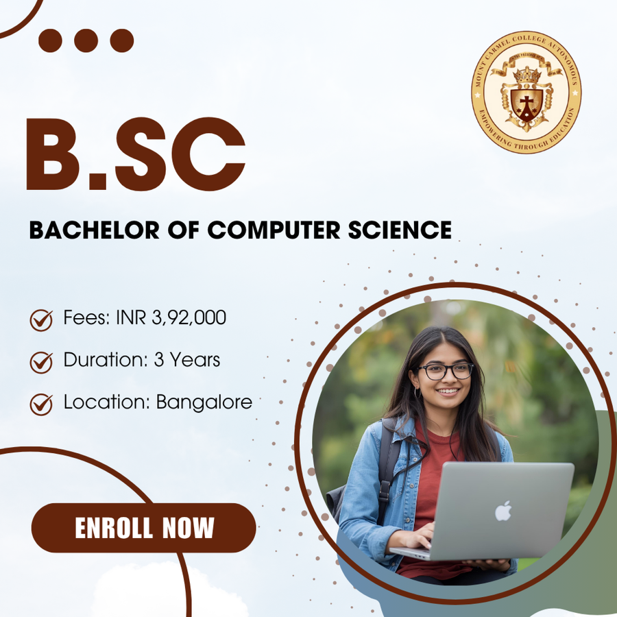 Bachelor of Science (B.Sc) at Mount Carmel College (Autonomous), Bengaluru/Bangalore