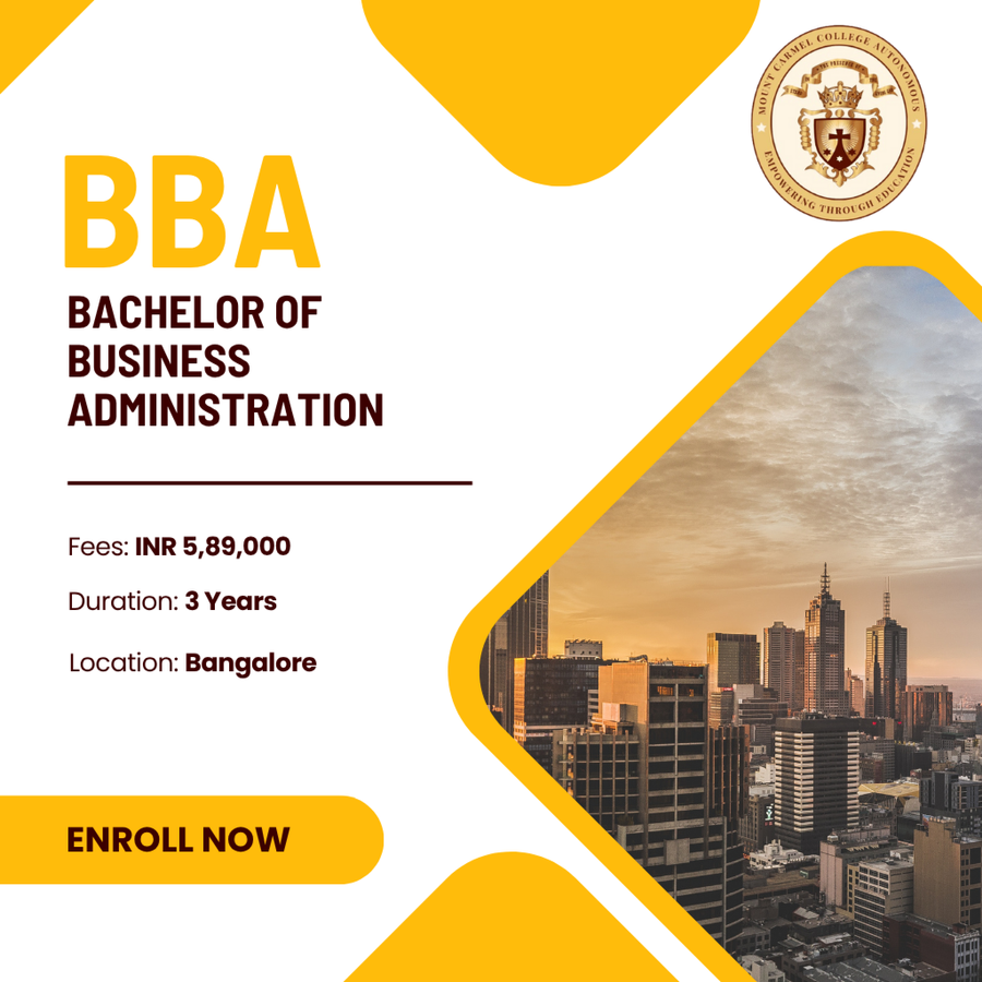 Bachelor of Business Administration (BBA) at Mount Carmel College (Autonomous), Bengaluru/Bangalore