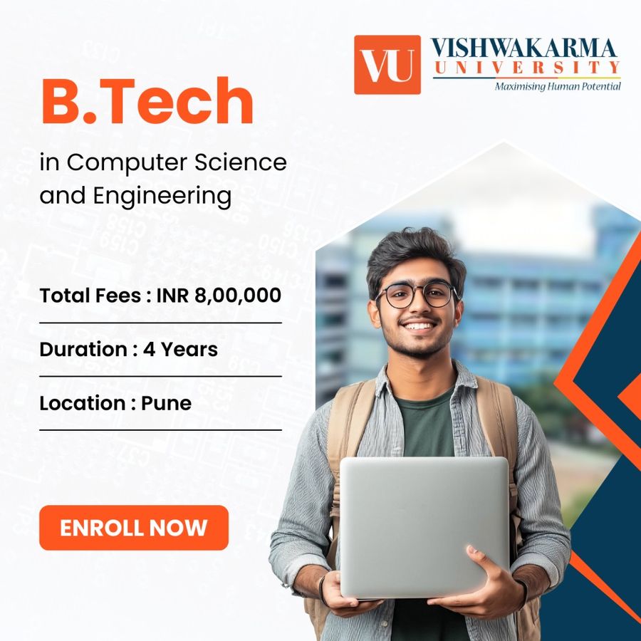 B.Tech. in Computer Science and Engineering at Vishwakarma University, Pune
