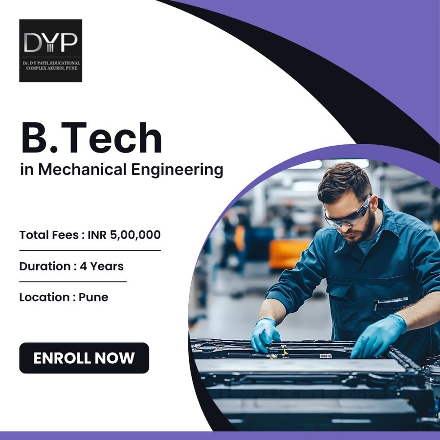 B.Tech. in Mechanical Engineering at D. Y. Patil College of Engineering, Akurdi, Pune, Pune
