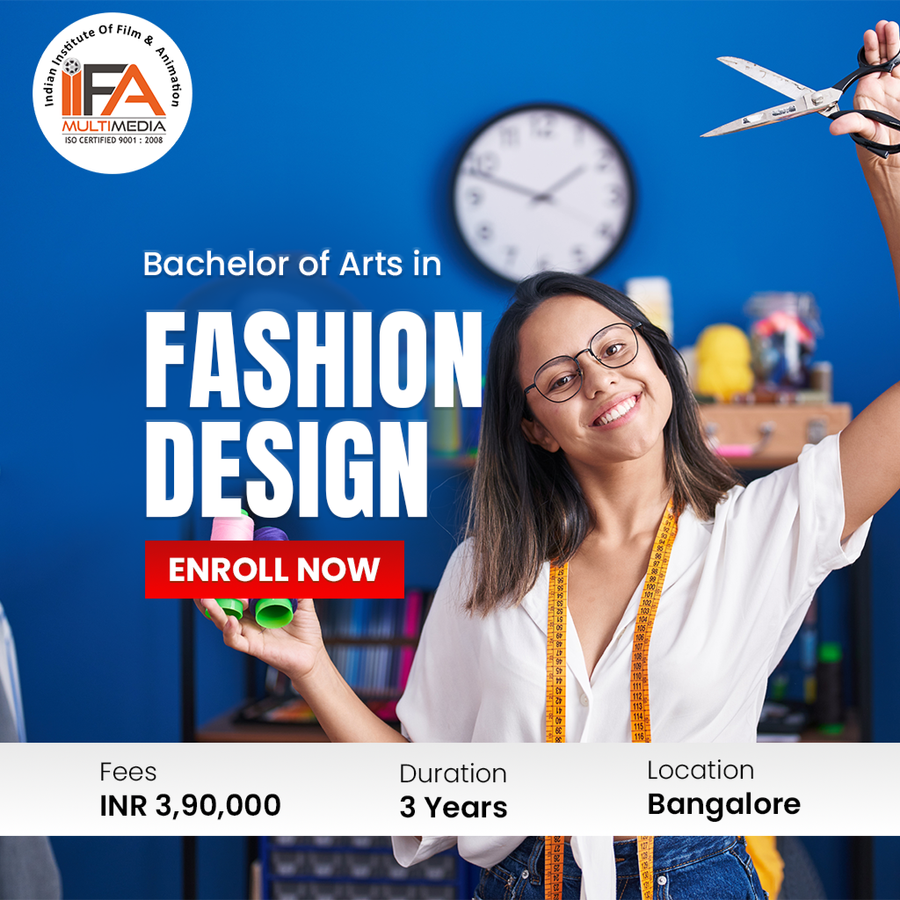 Bachelor of Science (B.Sc.) in Fashion Design at Indian Institute of Fashion and Animation, Bengaluru/Bangalore