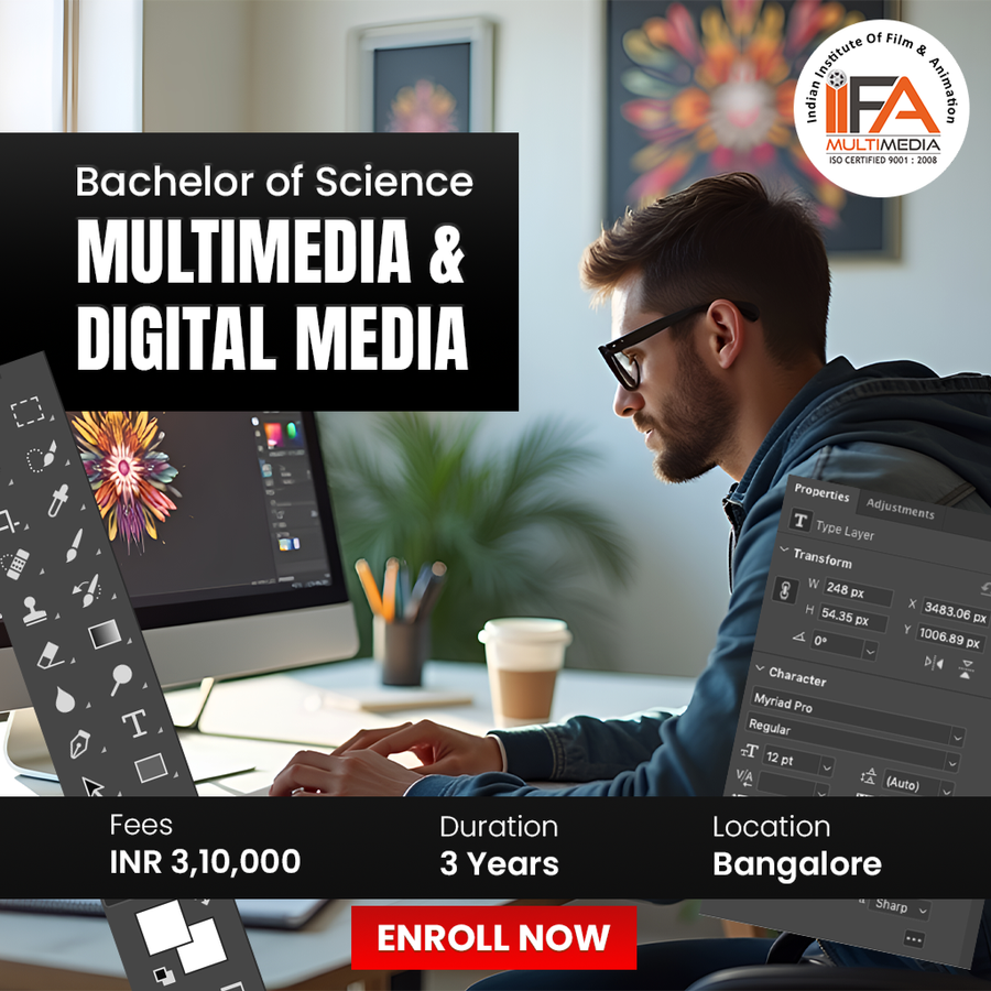 B.Sc in Animation & Multimedia VFX at Indian Institute of Fashion and Animation, Bengaluru/Bangalore