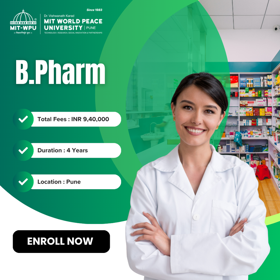 B.Pharm. at MIT World Peace University (MIT-WPU), Pune