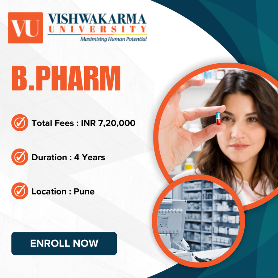 B.Pharm. at Vishwakarma University, Pune, Pune