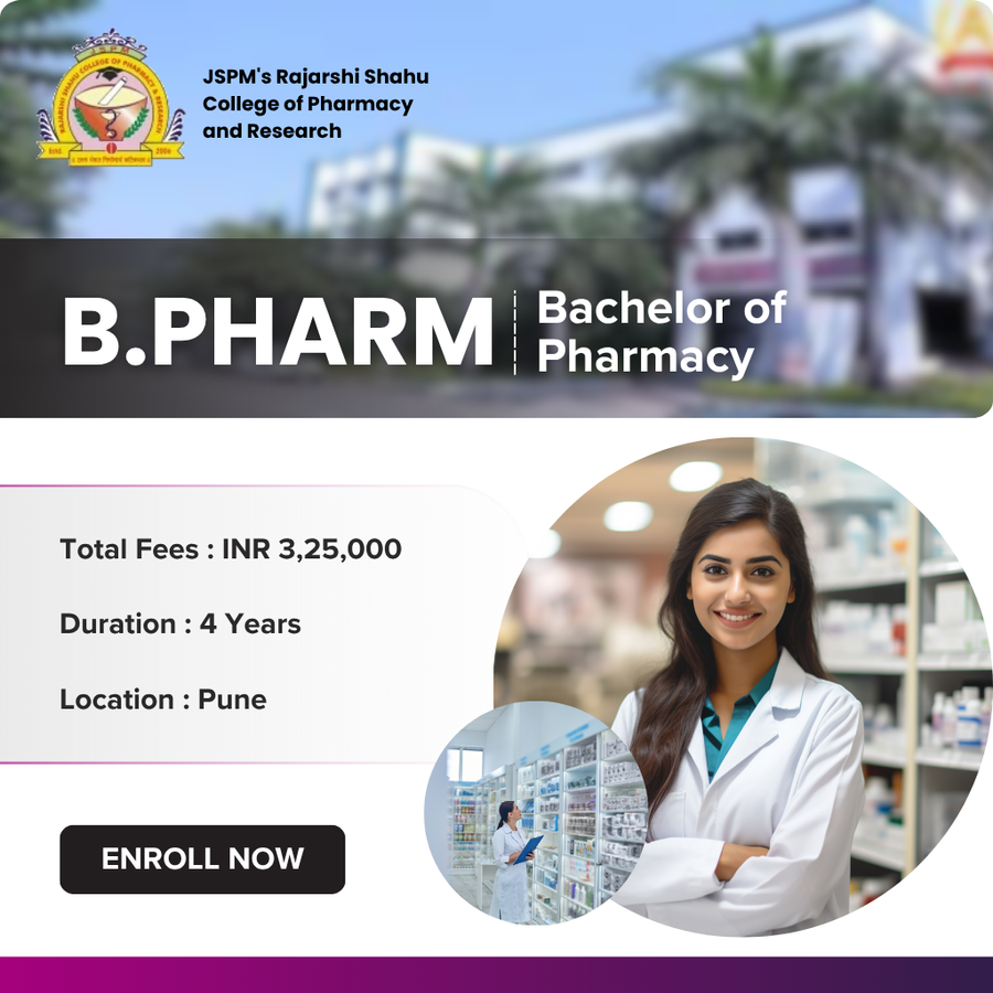 B.Pharm. at Rajarshi Shahu College of Pharmacy and Research, Pune